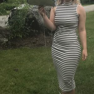 🔥 Striped Maxi Dress